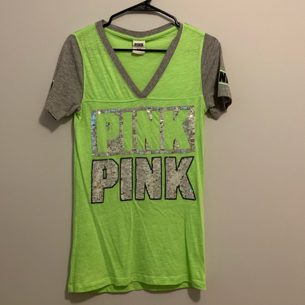 Pink Brand Neon Green T-Shirt